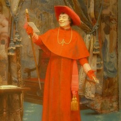Cardinal, reading a letter